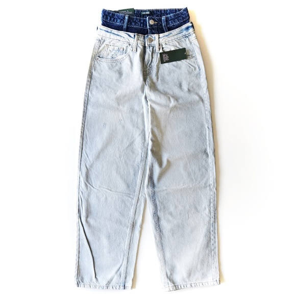 Wild Fable Women 90s Relaxed Straight Mid-Rise EasyRigid - Picture 1 of 10